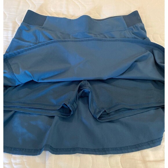 32 Degree Cool Skort Shorts Skirt Sz Large Deep Turquoise Blue + Stretch Pockets - Picture 8 of 11